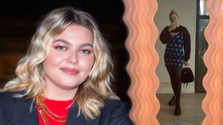 Louane, splendide  elle s’affiche avec un mini haut très court et super tendance !